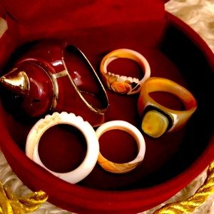 Gorgeous set of shell rings